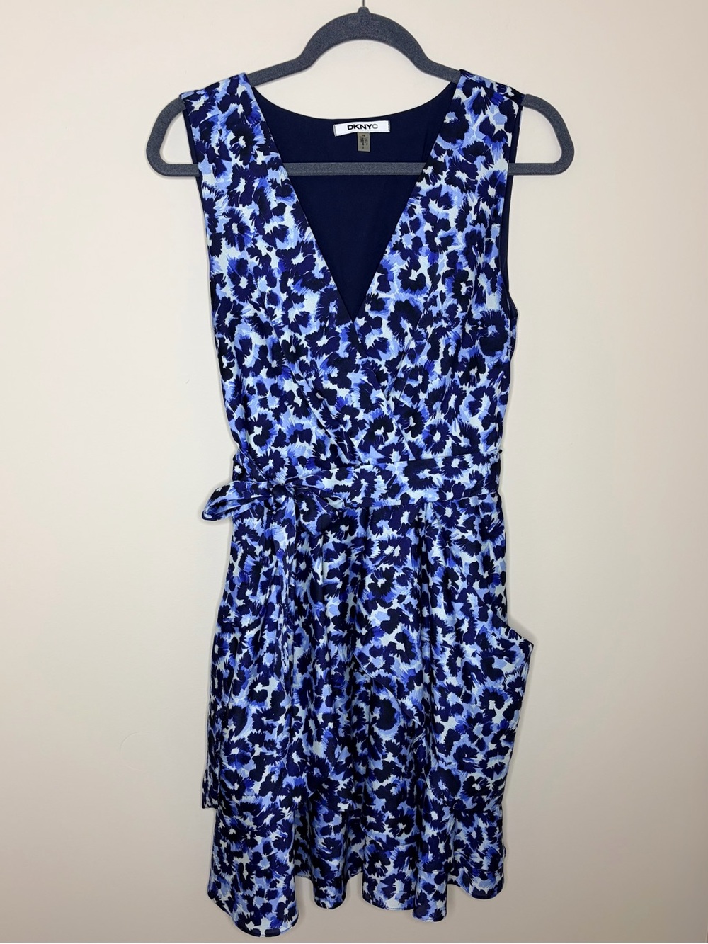 DKNY Blue Floral Dress